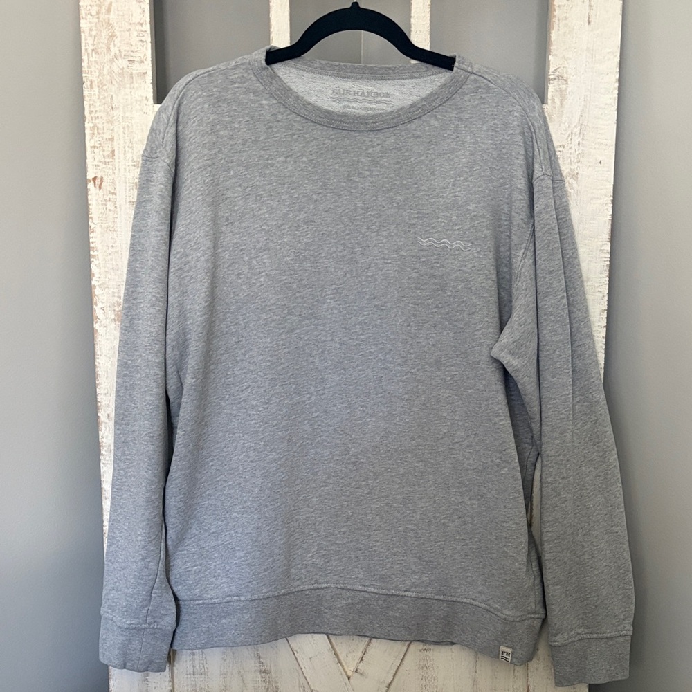 Men’s Fair Harbor Saltaire Gray Crewneck Sweatshirt